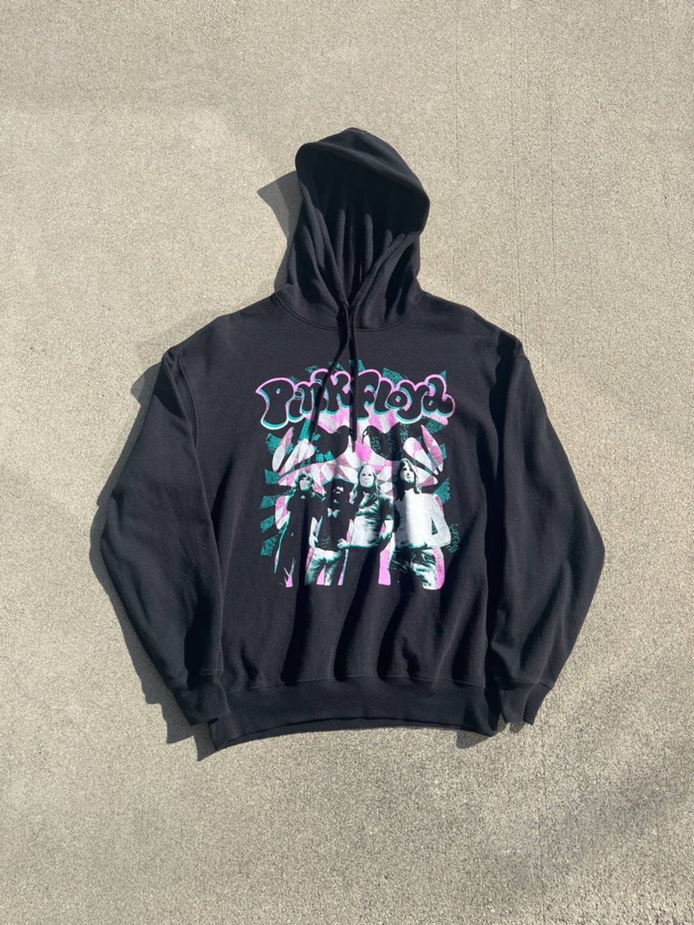 Pink Floyd Graphic Band Hoodie Pink Size Medium